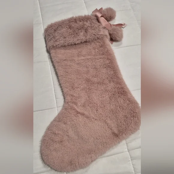 Victoria's Secret Pink Faux Fur Stocking - Picture 4 of 4